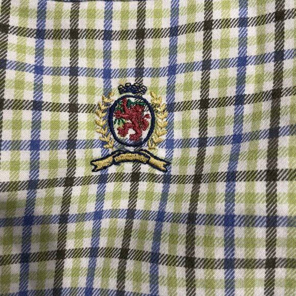 CLASSY Y2K LONG  SLEEVE  TOMMY HILFIGER LION CREST LOGO Sz S ICONIC 100% COTTON - Picture 13 of 14